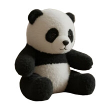 Panda Gosedjur Plysch - 25 cm Söt Panda Leksak för Djurtema Fester - Krambar Mjukisdjur för Heminredning