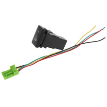 Interruptor de luz de carro de substituição, botão basculante preto