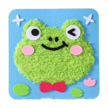 DIY Embroidery Doll Set for Kids – Cartoon Animal Sewing Kit with Felt, Yarn & Safety Tools, Compatible with Ages 3+, Easter/Birthday Gift