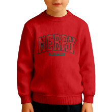Boys Long Sleeve Crew Neck Sweatshirt Warm Lined Thermal