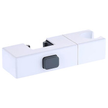 Support de pommeau de douche rectangulaire, support en plastique rotatif avec manchon coulissant pour réglage en hauteur, compatible avec les tubes