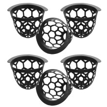 6Pcs Pool Table Pocket Replacement Black Tpe Billiard Storage Net Basket