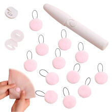 Pin-Free Quilt Fixing Clip, 12pcs Duvet Clips and Threading Tool, Soft Duvet Snaps to Hold Comforter Inside, for Quilt, Cushions, Curtains (Pink)