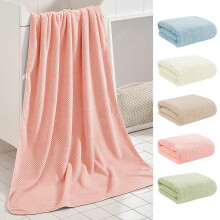 Badhandduks- och tvättlappsset: 1xBadhandduk, polyester, mycket absorberande och blekningsbeständig