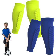 Shin Guards Kids,with Honeycomb Pads, Lightweight Calf Protective Soccer Gear for Football Baseball Boxing