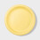 20ct 8.5" Disposable Dinner Plates Yellow 1