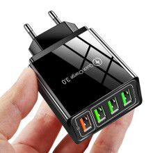 Q5-(4.1A) 4USB QC3.0 Mobiltelefon Hurtiglader Hot A3