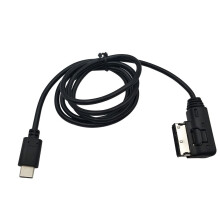 Cábla Muirir Gluaisteáin USB-C atá Comhoiriúnach le AMI MDI3.1 le haghaidh Feithicil Muirir Thapa Táibléid Fóin Chliste LeTV, Mar a