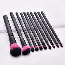 Kit de pinceaux de maquillage (12 pièces) pour sourcils et paupières.