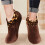AWZXDE Calze termiche da donna, spesse, calde, imbottite, elastiche, comode, per l'inverno, colore bronzo. 1