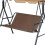 Κάλυμμα καθίσματος Oxford 600D, αδιάβροχο, καφέ, 33x18,9x18,9 ίντσες – Συμβατό με καρέκλες 1