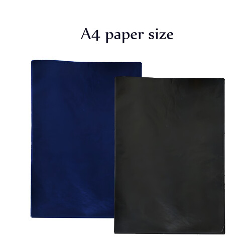 Papel de transferência de carbono com 50 folhas: Papel de cópia reutilizável revestido com grafite para decalque e desenho - 8,3 x 11,7 polegadas,