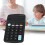 Calculator Calculator ABS Calculating classroom,black,2.51*4.56 Inch 1