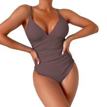 Damen-Badekleid aus Mesh mit Bauchkontrolle