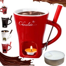 Sweet Fondue Cups Set with Forks 6-piece