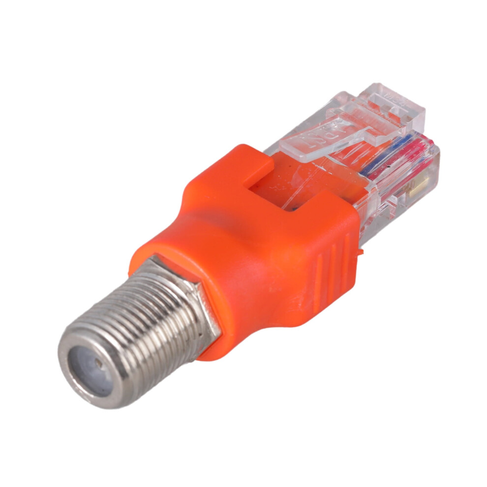 Ftype Female To Rj45 Male Ethernet Coaxial Coupler Adapters For Line Tester Equipment 9327961656307