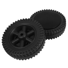 2Pcs Universal Cooler Wheel Kit for Grill Cart Black Lightweight Pe Wheels