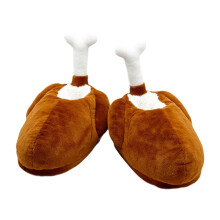 Fuzzy Winter Turkey Slippers Fancy Dress Winter Shoes for Outdoor Party Supplies