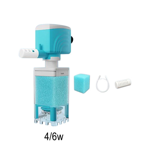 Submersible Aquarium Filter, Automatic Multi-Layer Filter Pump, Silent Filtration System, Adjustable Oxygenation, Waste Extraction for Fish Tanks