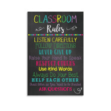 Classroom Rules Poster Back to School Preschool Style