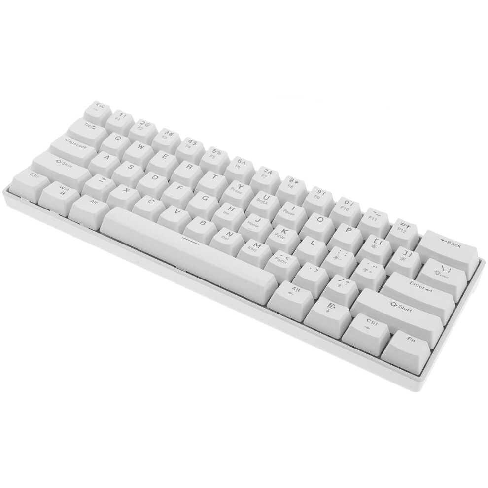 Abs Mechanical Keyboard For Gaming Use With Tactile Feedback And Laptop Compatibility White 9327961657700