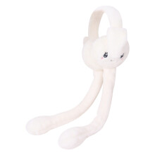 AWZXDE Earmuffs for Women Winter Cute Fuzzy Movable Ears Warm Soft Comfortable Earmuffs with Matching Sets for Girls & Women in Cold Days White