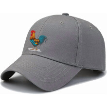 Rooster Brodert Baseballcaps – Justerbar Nettinghatt