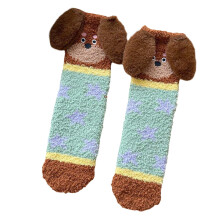Cute Socks for Women Coral Mid-Crew Soft Socks Casual Breathable Ankle Socks Mint Green L