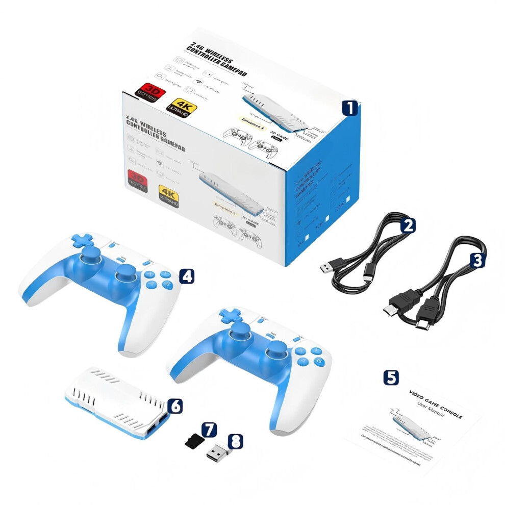 Player Link Wireless Tv Game Console System With Interactive Controllers For Family Entertainment 9327961659629