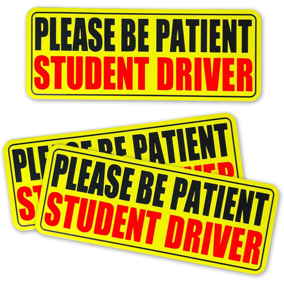 Student Driver Magnetic Car Sticker Â Reflective, Reusable, And Weather-Resistant 9327961658363