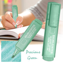 Highlighter Glitter Color Highlighter Key Marker Pen Water Based Marker Pen Optional Head Glitter,Green,4.5*0.9 inch