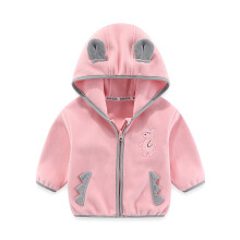 AWZXDE Unisex Kids Dinosaur Hoodie with Zip Pocket, Compatible with Indoor/Outdoor Play – Pink, Size 3-4 Years