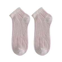 Compression Socks for Women Solid Color Light Mesh Breathable Comfortable Spring Summer Thin Short Socks, Womens Socks Beige