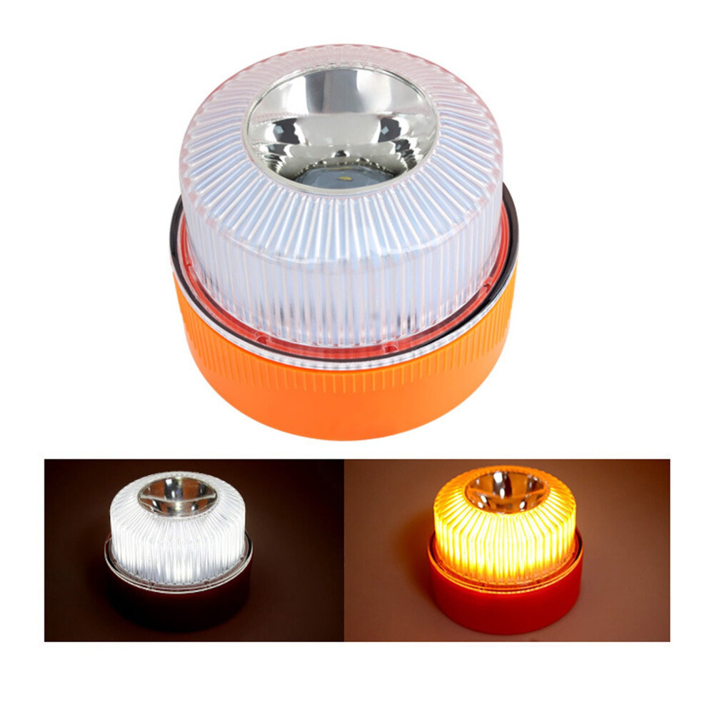 V16 Emergency Warning | Led With Base For Vehicle | Roadside Signal Lamp Light/Amber/White 9353595570979