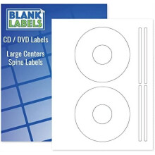 CD/DVD Photo Gloss Labels, Compatible with Word Templates 5931 & 8942, Inkjet Printer, Easy Peel, Made in USA, 100 Sheets (200 Disc + 400 Spine