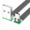 Καλώδιο σιλικόνης 5-200cm90 μοιρών USB2.0 σε Micro USB με επίπεδη καμπύλη για smartphones και tablet, 1