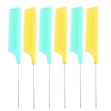 Metal Needle Stem Comb Carbon Comb Strong Durable Needle Stem Comb Hair Comb Heat Resistant Teasing Combs