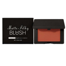 Matte Silk Blush Long Lasting Wear and Blending Peach Apricot Shade for Versatile Contouring and Highlighting in One Multi Purpose