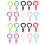 32Pcs Professional Keychain Clips Multi-function Plastic Keychains Lanyard Clip (Random Color) 1