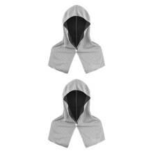 2 Pack Cooling Hooded Towels, Head Bandana, Lightweight, for Outdoor Activities, Grey