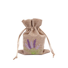 1 PCS Lavender Bags, Sachet Empty Bags Small Jute Bag with Drawstring Cotton Linen Pouch for Filling Spice Jewellery Wedding