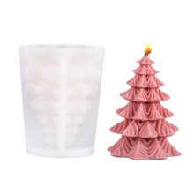 Pekkaxy 3D Christmas Tree Candle Mold, DIY Holiday Resin and Candle Making Kit