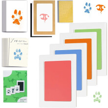 Paw Print Kit - & Paw & Nose Imprint Cards, Clean Touch Ink Pads for Keepsakes