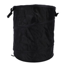 90L Waterproof Folding Trash Bin – Portable Oxford Cloth Container for Camping, Picnics & Outdoor Cleanup, Black