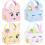 24PCS Easter Bunny Egg Baskets with Handle – Rabbit-Shaped Gift Boxes for Egg Hunt, Classroom & Party – Compatible with Easter Decor 1