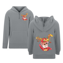 Kids Boys Printed Hooded Pullover Sweatshirt – Zipper Eyelet Design With Front Pocket, Casual Streetwear Style Hoodie, School Outfit And Playwear