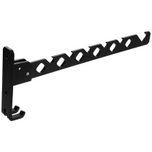 Foldable Wall Mounted Clothes Drying Rack with Metal Coat Hangers for Garments, Space-Saving Laundry Dryer
