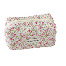 Clearance Home Decor Floral Print Travel Toiletry Portable Makeup Organizer Pouch for Storage