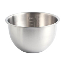 Stainless Steel Whisk Bowl 1.5L/2.5L/4.5L with Scale Basin – Baking, Mixing & Washing Bowl, Kitchen Accessory