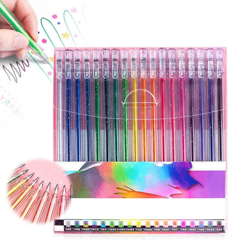 Glitter Gel Pens Fine Tip 30ml Set